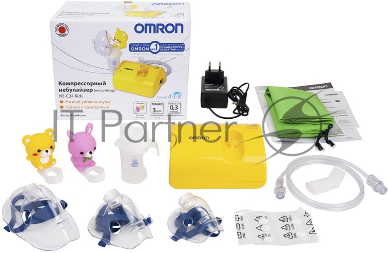 Ингалятор компрессорный OMRON NE-C24 Kids (NE-C801S-KDRU) детский