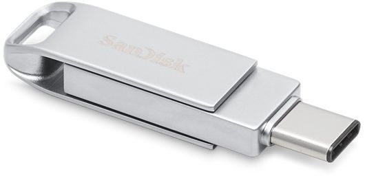 Флеш Диск Sandisk 128Gb Ultra Dual SDDDMC2-128G-GA46 USB3.1 серебристый