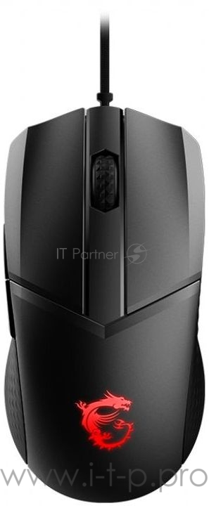 Мышь MSI Clutch GM41 черный/красный оптическая (16000dpi) USB2.0 (6but)