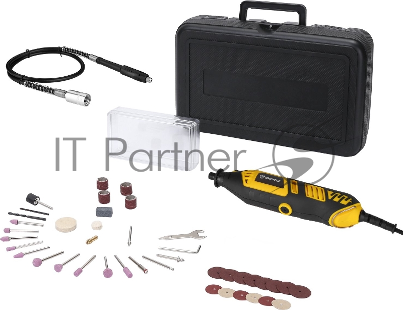Электрический цифровой гравер DEKO 350Вт + набор 43 инструментов DKRT350E-LCD 43 tools +