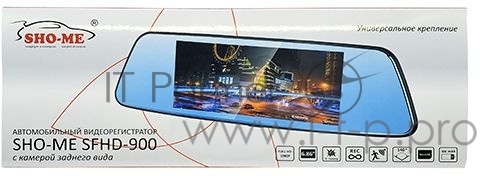 Видеорегистратор Sho-Me SFHD-900 черный 1080x1996 1080p 140гр. NTK96658