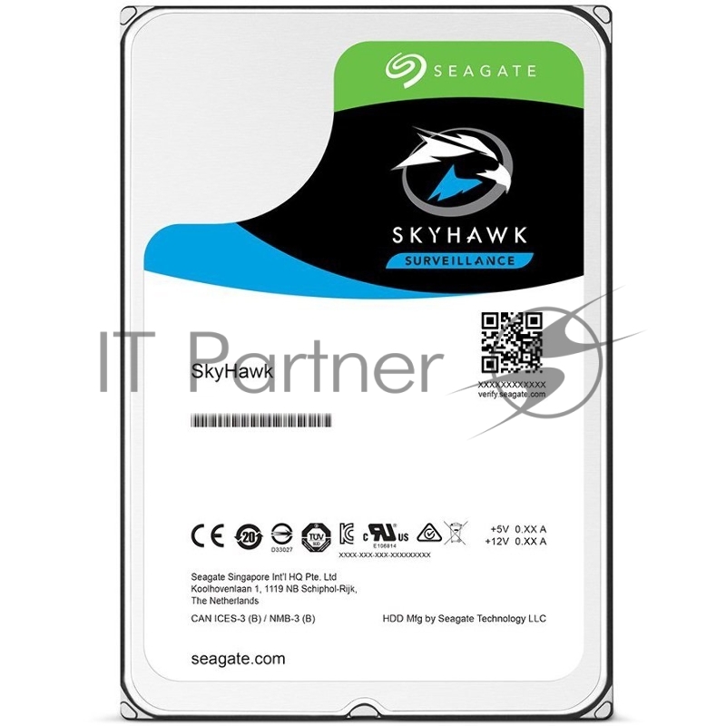 Жесткий диск SATA 3TB 5400RPM 6GB/S 64MB ST3000VX009 SEAGATE, 3.5