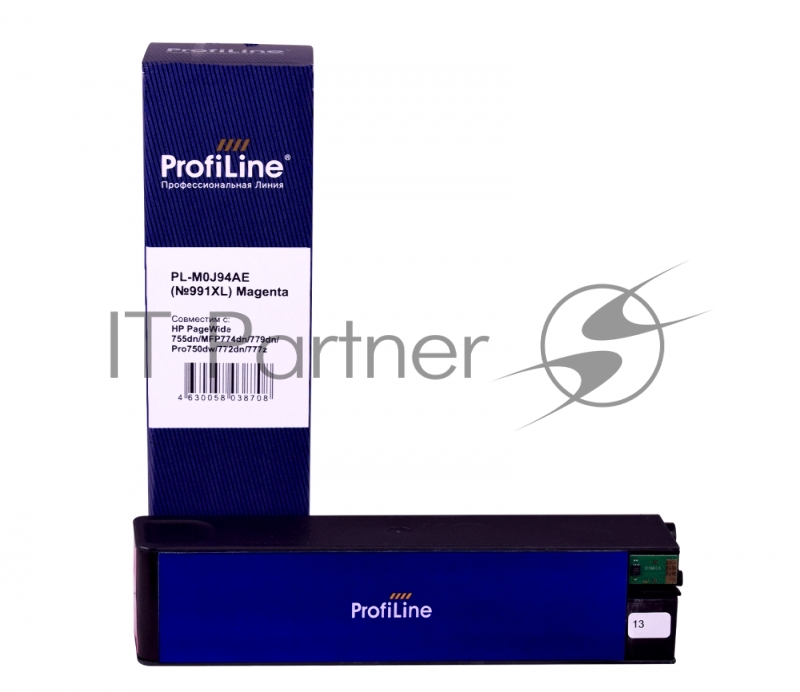 Струйный картридж PL-M0J94AE (№991XL) для принтеров HP PageWide 755dn/MFP774dn/779dn/Pro750dw/ с чернилами Magenta ProfiLine
