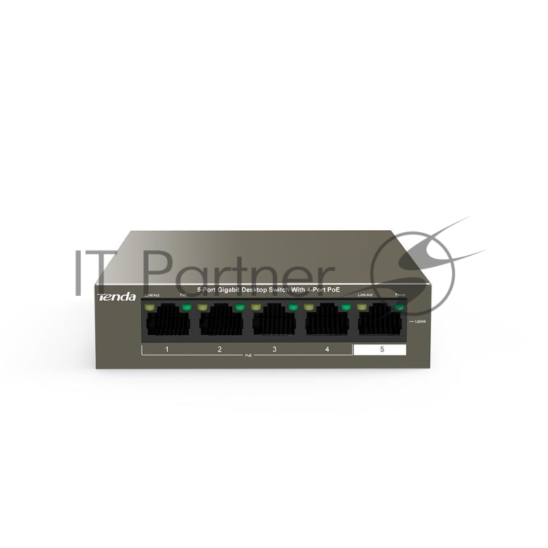 Коммутатор 5PORT 1000M 4POE TENDA TEG1105P-4-63W