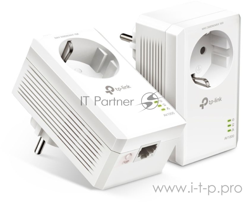 Сетевой адаптер AV1000 Gigabit Passthrough Powerline Starter KitSPEED: 1000 Mbps PowerlineSPEC: Broadcom CPU, HomePlug AV2, 1+1 Gigabit PortFEATURE: Plug and Play, tpPLC Utility, Pair for More Security, Extra Power SocketKIT: 2× TL-PA7017P