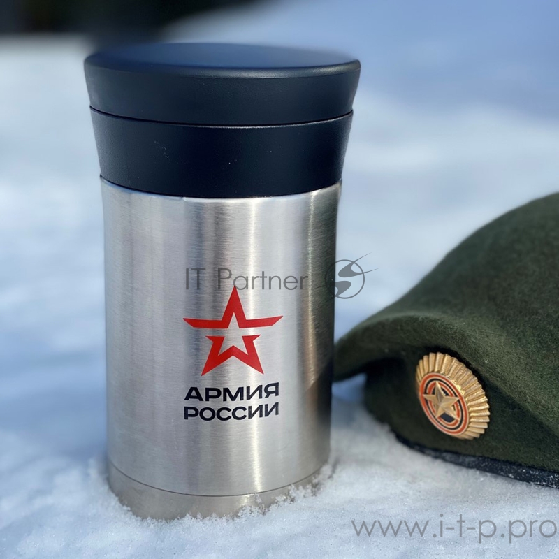 Термос Thermos Армия России Полевой 0.5л. стальной/черный (646279)
