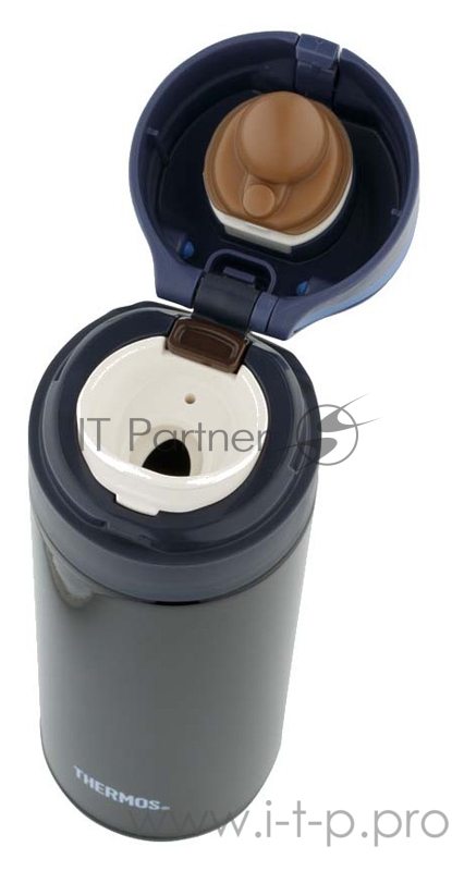 Термос для напитков Thermos JNS-350-BK 0.35л. черный/синий картонная коробка (924650)