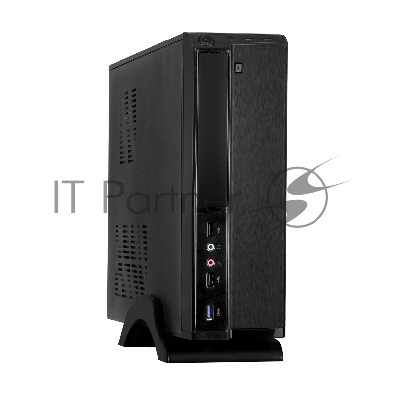 Корпус Desktop ExeGate MI-207U-350W-8 (miniITX/mATX, БП M350 с вент. 8см, 1*USB+1*USB3.0, аудио, черный)