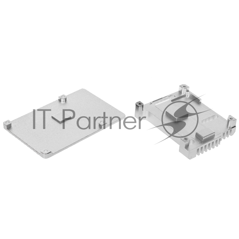 Корпус Qumo Aluminum case without fan, Raspberry Pi 3, silver(RS024)