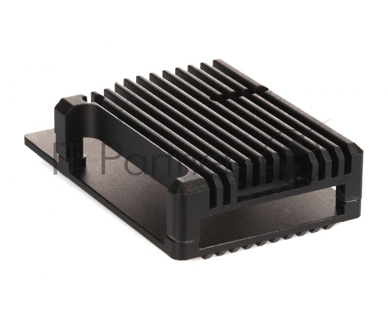 Корпус Qumo Aluminum case without fan, Raspberry Pi 4, black(RS006)