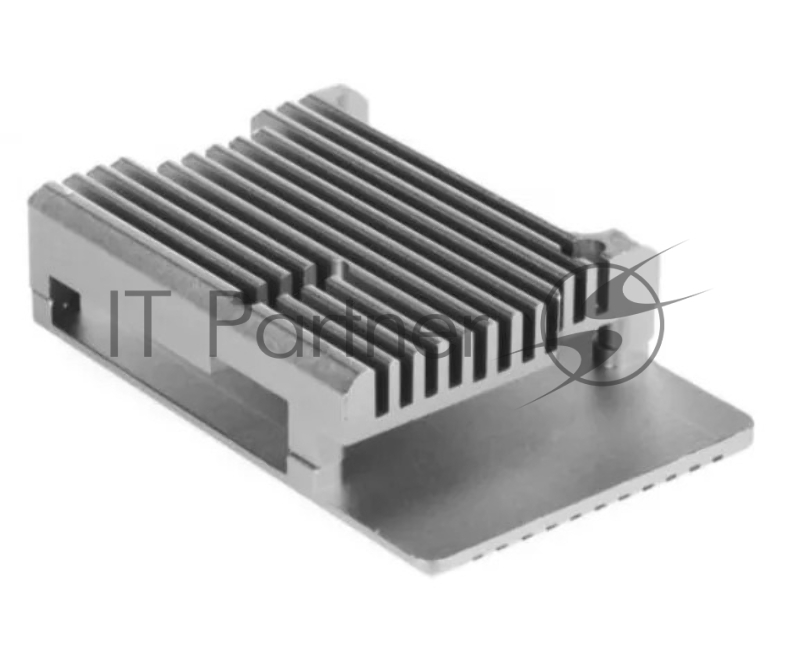 Корпус Qumo Aluminum case without fan, Raspberry Pi 4, silver(RS001)