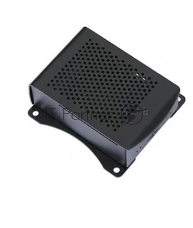 Корпус перфорированный Qumo с доп.креплением, Aluminum Case, Raspberry Pi 4B, black(RS035)