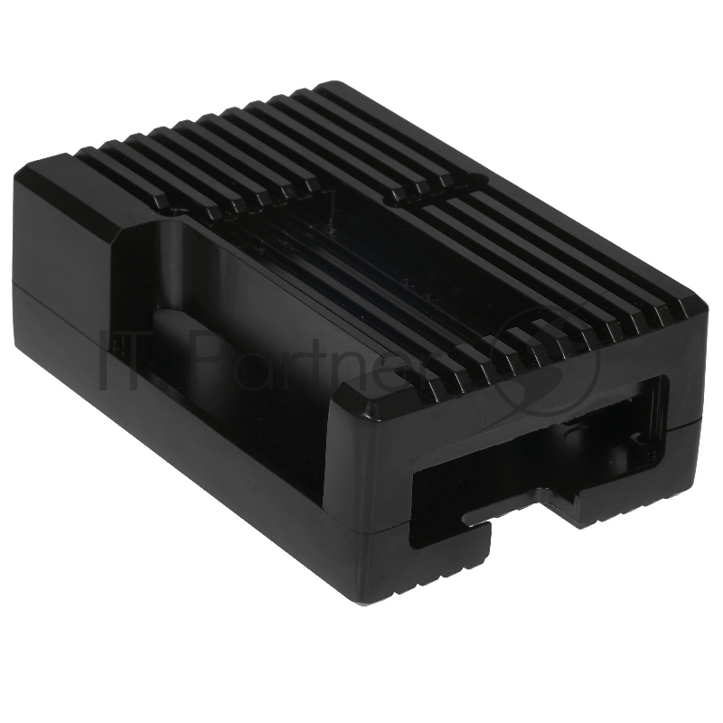 Корпус Qumo Aluminum case with black fan, Raspberry Pi 4, black(RS022)