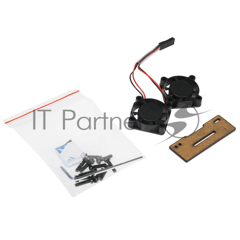 Корпус Qumo Aluminum case with black fan, Raspberry Pi 4, black(RS022)