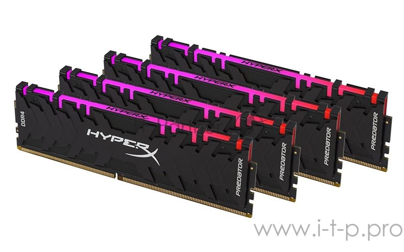 Память оперативная Kingston 128GB 3600MHz DDR4 CL18 DIMM (Kit of 4) XMP HyperX Predator RGB
