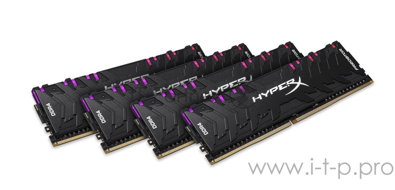 Память оперативная Kingston 128GB 3600MHz DDR4 CL18 DIMM (Kit of 4) XMP HyperX Predator RGB