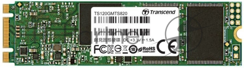 M.2 2280 120GB Transcend MTS820 Client SSD TS120GMTS820S SATA 6Gb/s, 560/480, IOPS 40/75K, MTBF 1M,