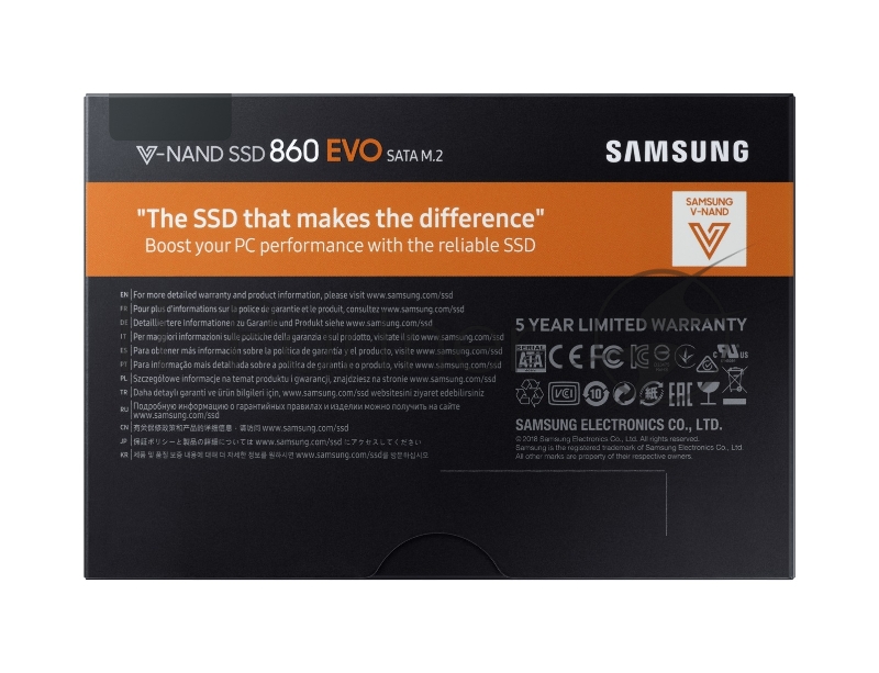 накопитель Samsung SSD 1Tb 860 EVO M.2 MZ-N6E1T0BW