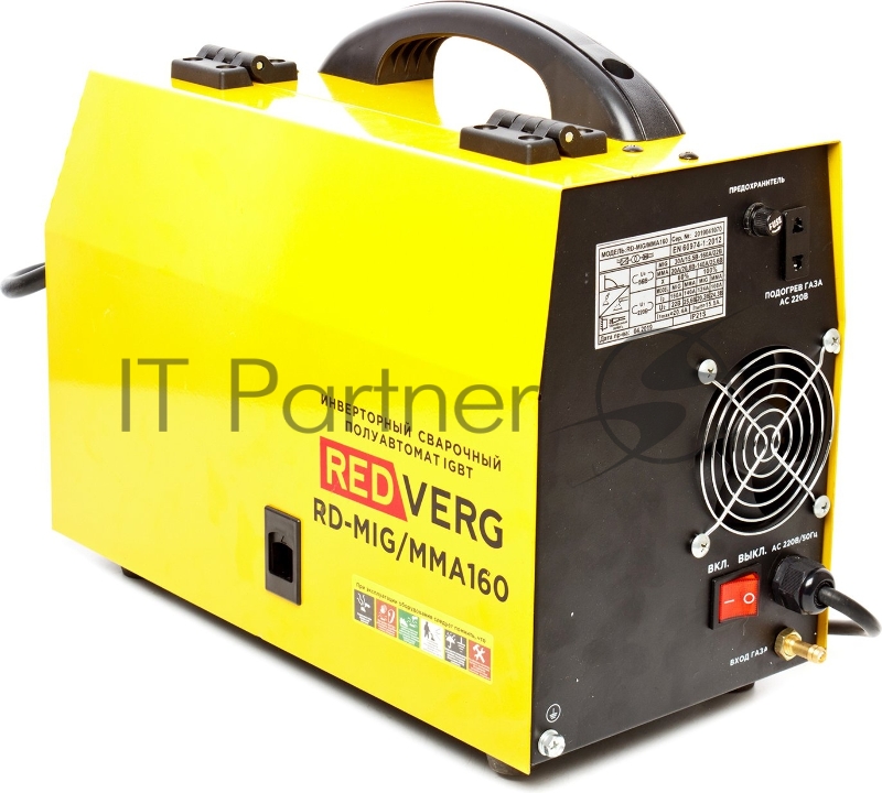 Аппарат сварочный бестрансформаторный REDVERG RD-MIG/MMA160 полуавтомат 6632722