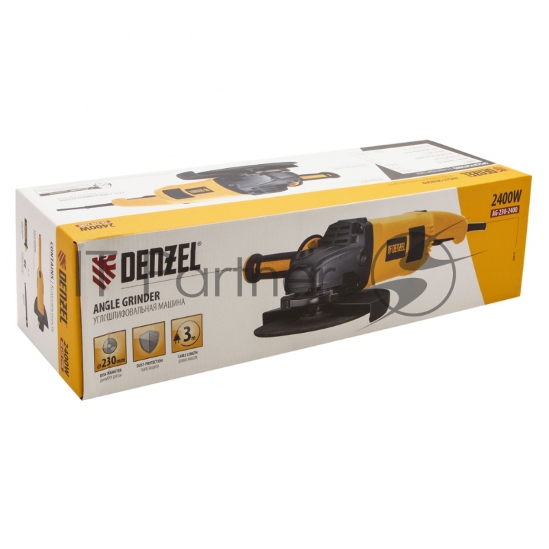 Машина шлифовальная угловая DENZEL AG230-2400 2400 Вт 230 мм 6000 об/мин 26915