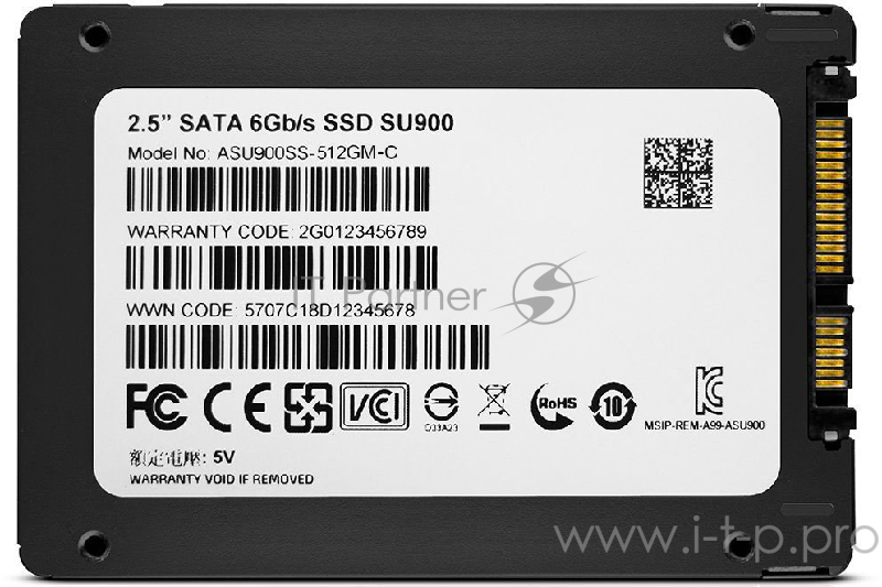 накопитель A-DATA SSD 512GB SU900 ASU900SS-512GM-C {SATA3.0}