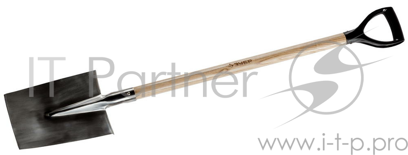 Грабли, Вилы, Лопаты Лопата ЗУБР ЭКСПЕРТ штыковая трапец. из нерж. стали, деревянный черенок из ясеня, пластик.рукоятка, 275х200/170х1200мм