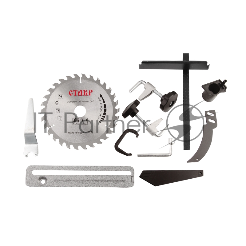 Пила дисковая Ставр ПДЭ-200/1900 СТ(2шт) электрическая 1900 Вт, 6000 об/мин, размер диска 200 мм, посадка 30мм, максимальная глубина пропила 65мм, угол пропила 0-45град, крепление для стационарной установки, параллельный упор, диск в комплекте