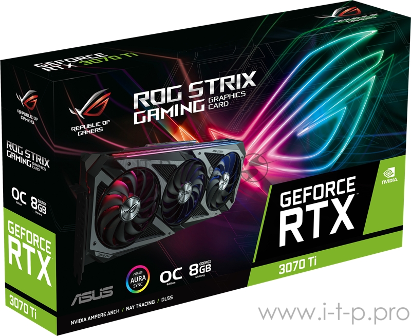 Видеокарта ASUS RTX 3070 Ti ROG-STRIX-RTX3070TI-O8G-GAMING