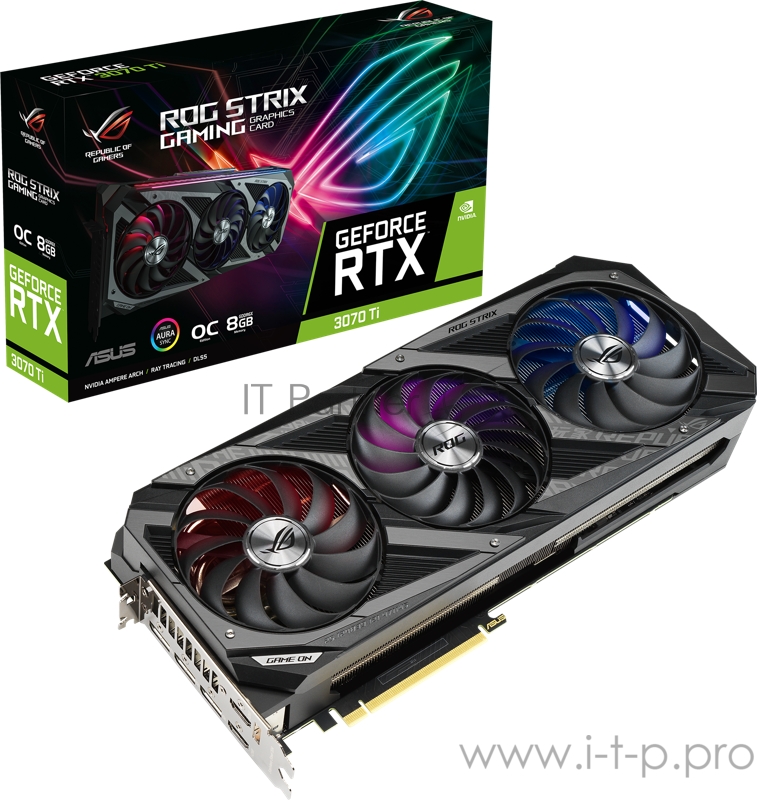 Видеокарта ASUS RTX 3070 Ti ROG-STRIX-RTX3070TI-O8G-GAMING
