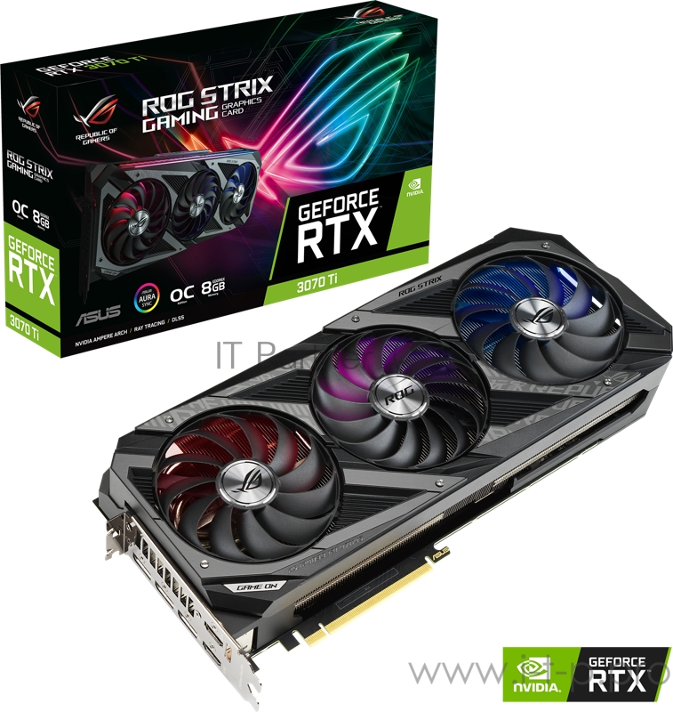 Видеокарта ASUS RTX 3070 Ti ROG-STRIX-RTX3070TI-O8G-GAMING