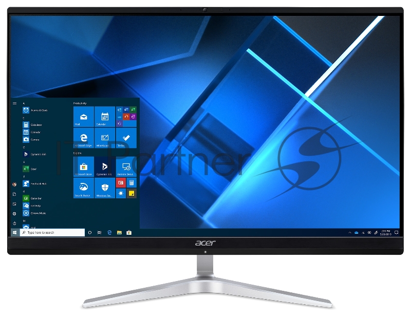 Моноблок ACER Veriton EZ2740G All-In-One 23.8 (1920x1080), i5-1135G7, 8GB DDR4 2666, 256GB SSD M.2, Intel Iris Xe, WiFi, BT, NoODD, USB KB&Mouse, Win 10 Pro, 1Y Carry-in