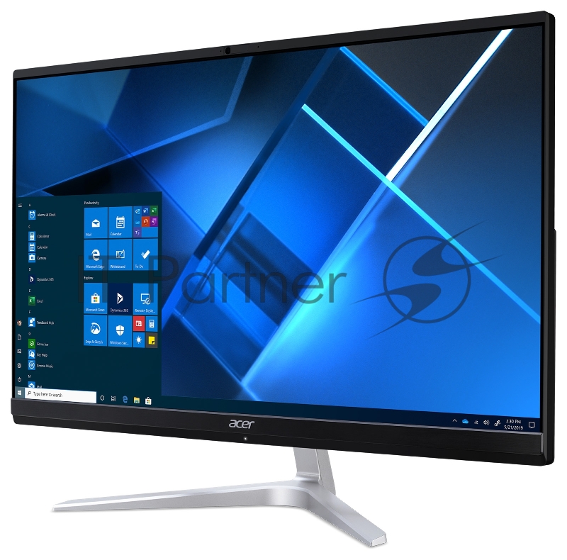 Моноблок ACER Veriton EZ2740G All-In-One 23.8 (1920x1080), i5-1135G7, 8GB DDR4 2666, 256GB SSD M.2, Intel Iris Xe, WiFi, BT, NoODD, USB KB&Mouse, Win 10 Pro, 1Y Carry-in