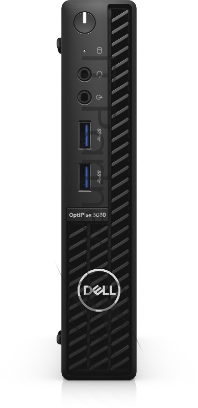 Компьютер Dell Optiplex 3080 Micro Core i3-10105T (3,0GHz) 8GB (1x8GB) DDR4 256GB SSD Intel UHD 630 TPM, VGA Linux 1y NBD