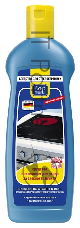 Средство TOP HOUSE с силиконом для защиты и чистки стеклокерамики, 300 мл