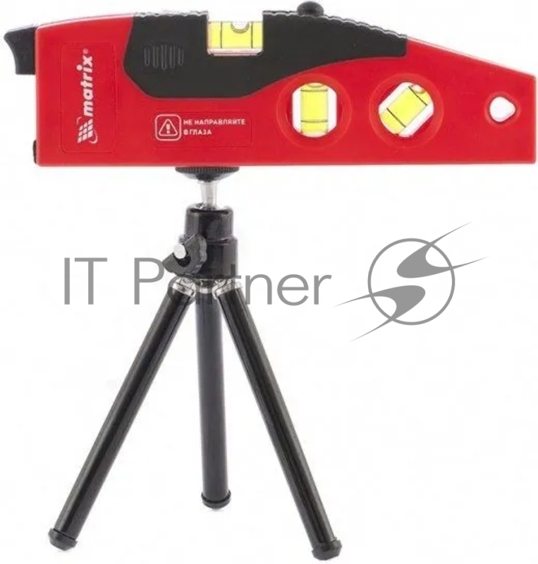 Уровень лазерный, 180 мм, 220 мм штатив, 4 глазка// MATRIX 35022