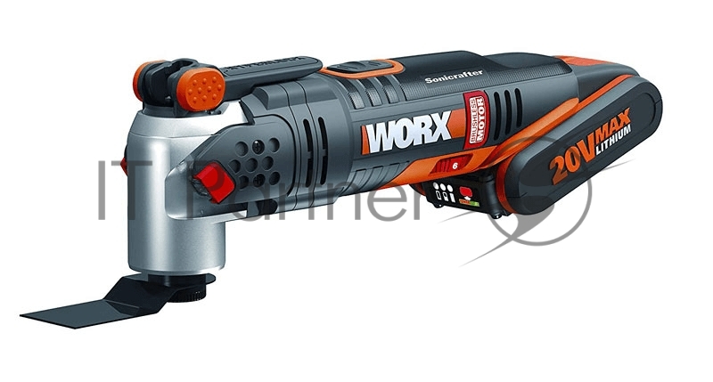 Реноватор аккумуляторный WORX 20В бесщеточный 1х2,0 Ач коробка WX693