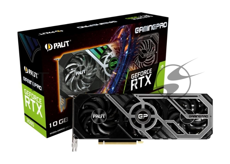 Видеокарта PCIE16 RTX3080 10GB LHR PA-RTX3080 GAMINGPRO 10G PALIT