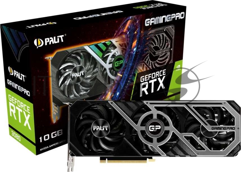 Видеокарта PCIE16 RTX3080 10GB LHR PA-RTX3080 GAMINGPRO 10G PALIT