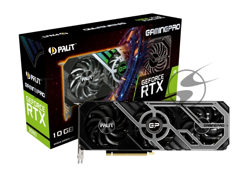 Видеокарта PCIE16 RTX3080 10GB LHR PA-RTX3080 GAMINGPRO 10G PALIT