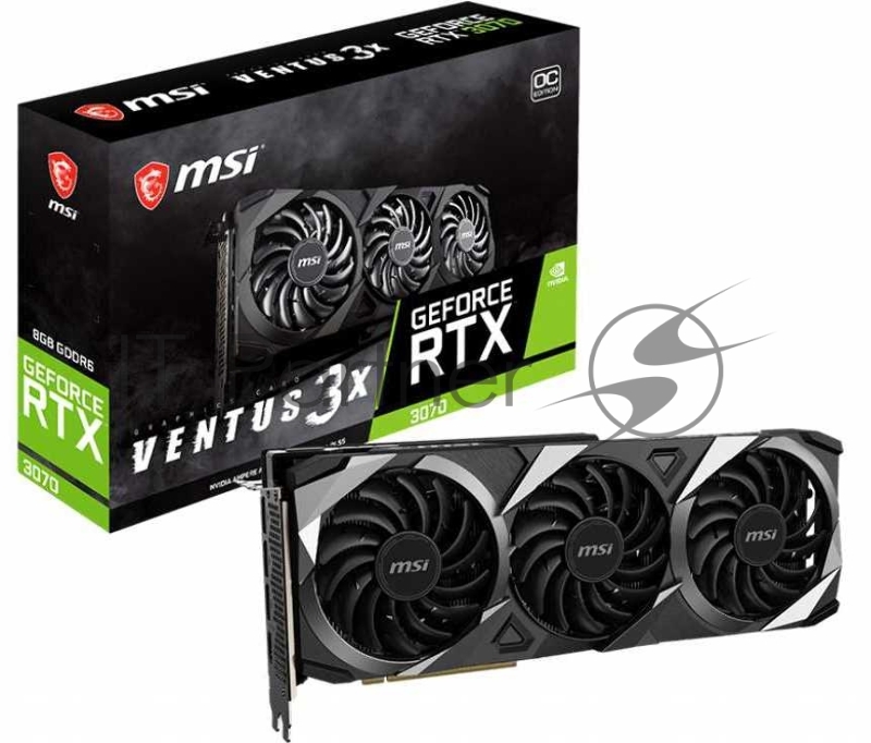 Видеокарта PCIE16 RTX3070 8GB LHR 3070 VENTUS 3X 8G OC LHR MSI
