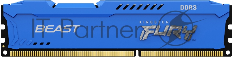 Память оперативная Kingston 4GB 1600MHz DDR3 CL10 DIMM FURY Beast Blue