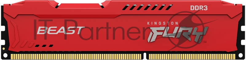 Память оперативная Kingston 8GB 1866MHz DDR3 CL10 DIMM FURY Beast Red