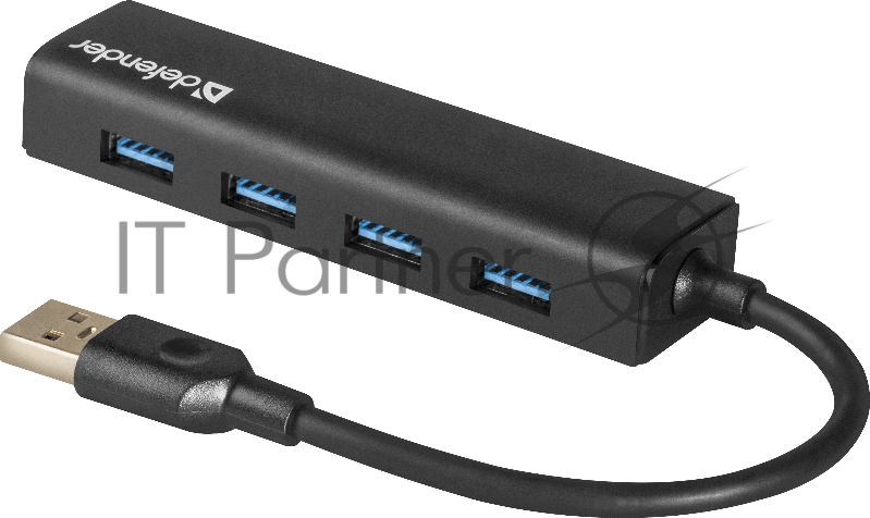 Контроллер DEFENDER Универсальный USB разветвитель Quadro Express USB3.0, 4 порта (83204)