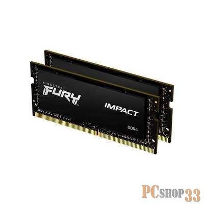 Память оперативная Kingston 32GB 3200MHz DDR4 CL20 SODIMM (Kit of 2) 1Gx8 FURY Impact