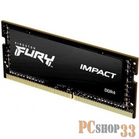 Память оперативная Kingston 16GB 2666MHz DDR4 CL15 SODIMM 1Gx8 FURY Impact