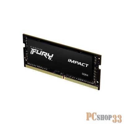 Память оперативная Kingston 16GB 3200MHz DDR4 CL20 SODIMM 1Gx8 FURY Impact