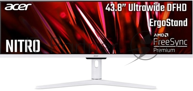Монитор Acer 43.4 Nitro XV431CPwmiiphx черный IPS LED 32:9 HDMI M/M матовая HAS Pivot 1000:1 350cd 178гр/178гр 3840x1080 DisplayPort FHD USB 6.24кг