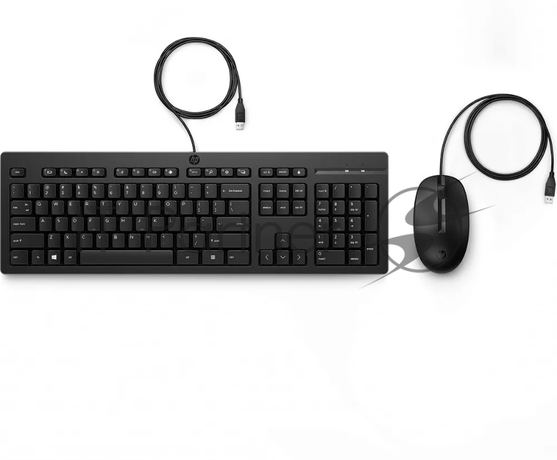 Комплект проводной клавиатура+мышь HP 225 Wired Mouse and Keyboard Combo-RUSS