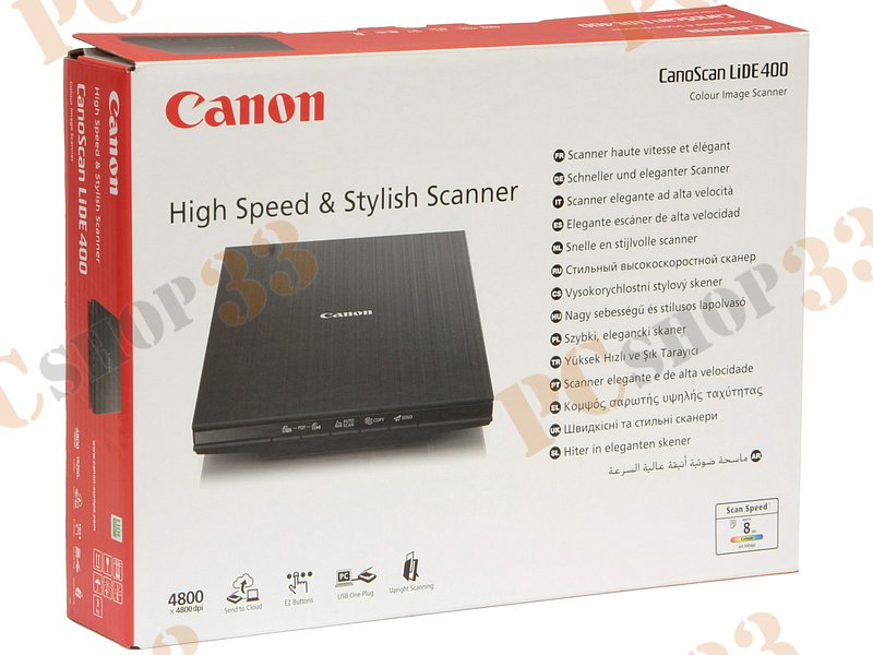 Сканер Canon CanoScan LiDE 400 A4, 4800x4800dpi, черный (USB2.0)