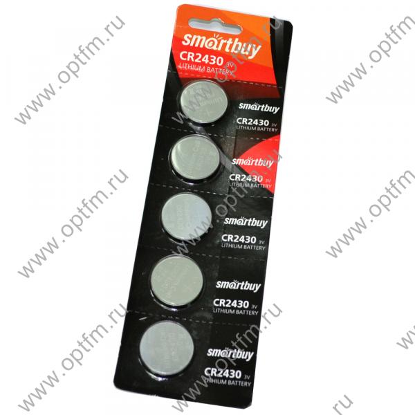 Элемент питания литиевый SmartBuy CR2430 (блистер/5шт)